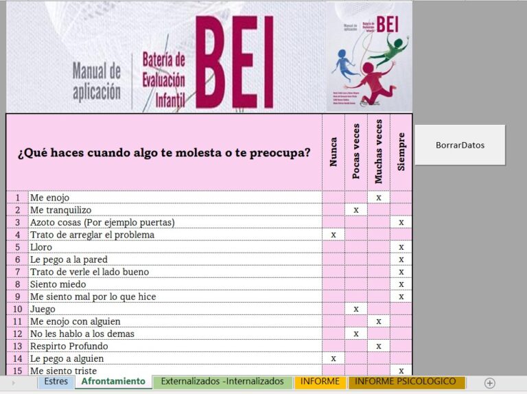 Batería de Evaluación Infantil BEI