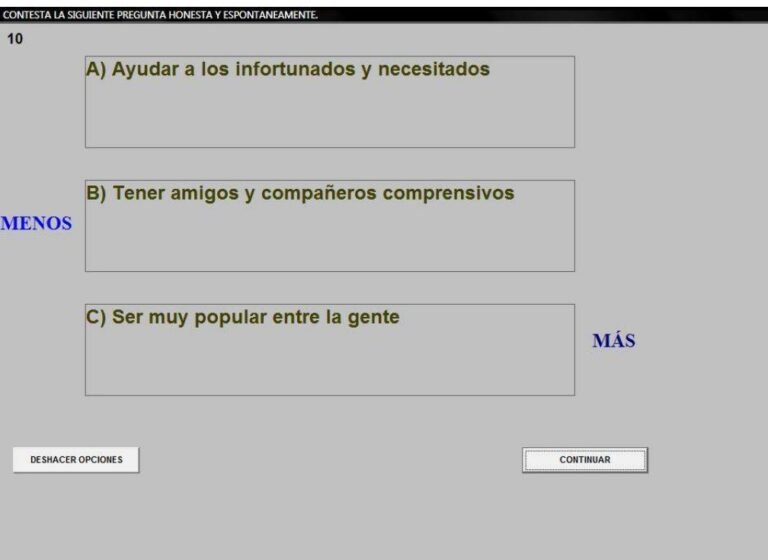 Test SIV - Cuestionario de Valores Interpersonales de Gordon