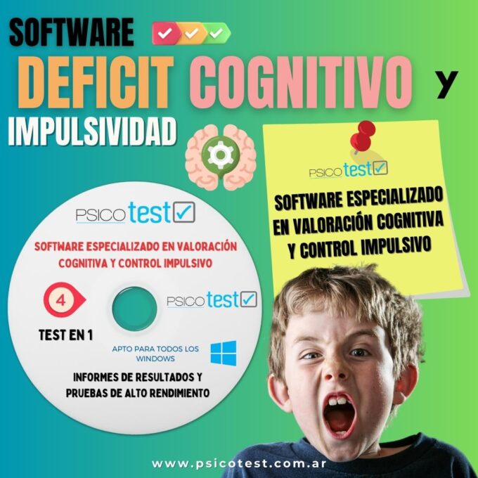Software para valoración del déficit Cognitivo, Impulsividad - STROOP -