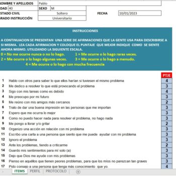 ACS Escala de Afrontamiento para Adolescentes