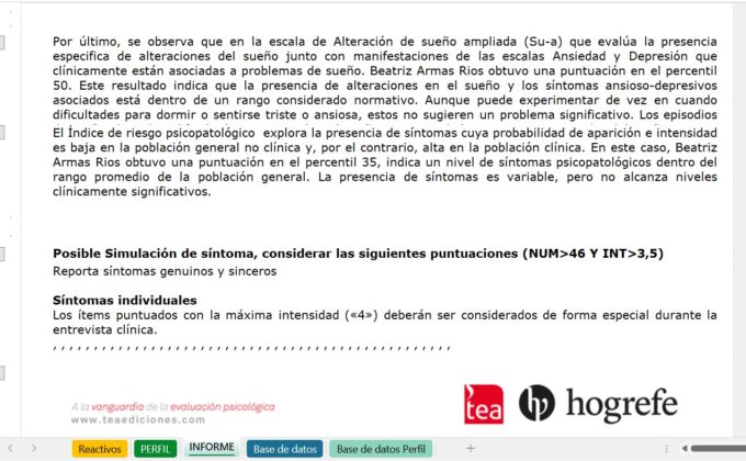 Corrector LSB 50 Listado de Síntomas Breves