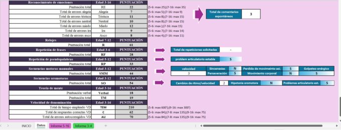 CORRECTOR NEPSY-2