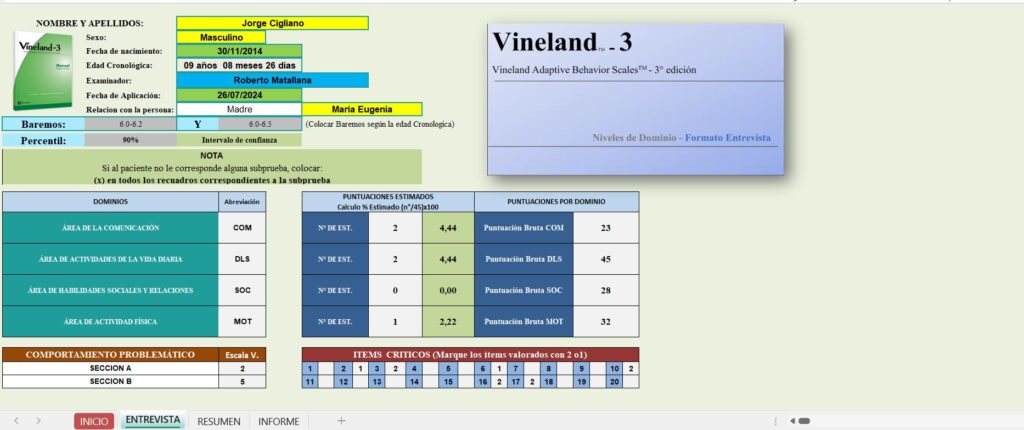 CORRECTOR VINELAND 3 - FORMATO ENTREVISTA